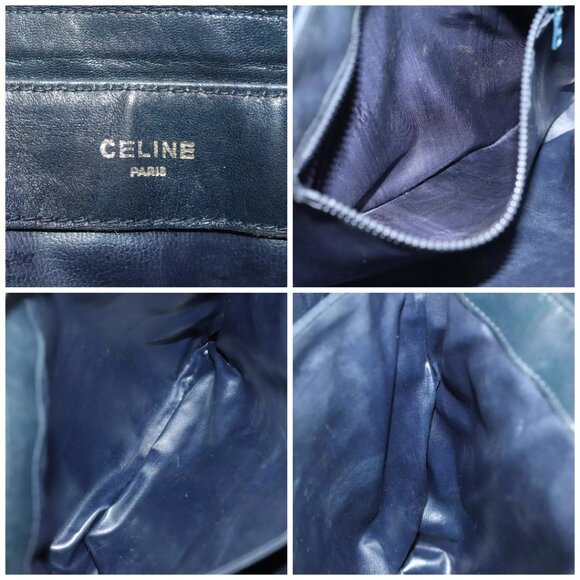 CELINE Macadam Canvas Shoulder Bag Black Auth - Picture 15 of 16